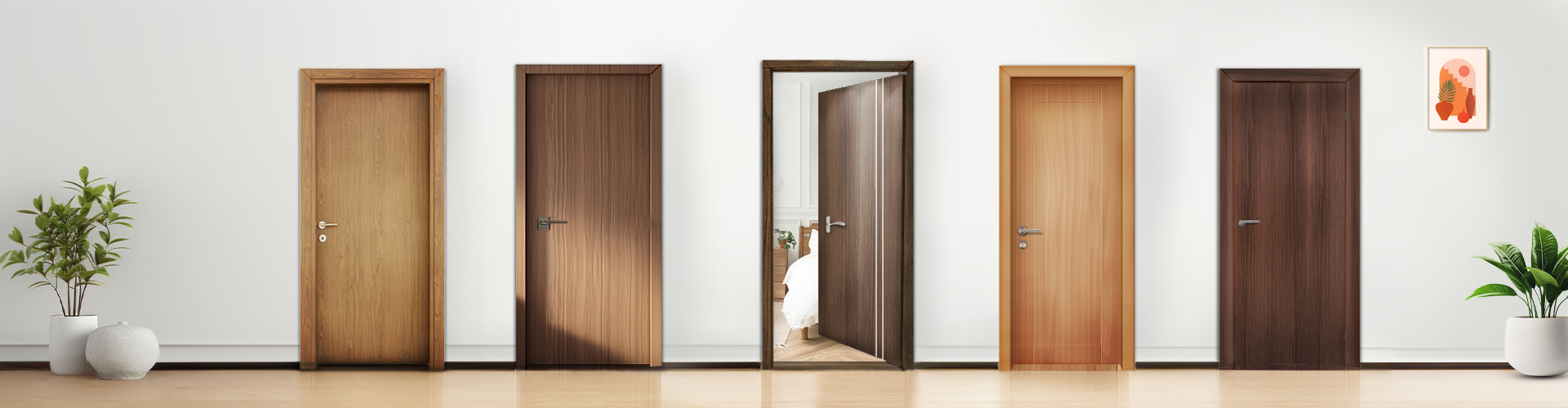 Stylish, modern and aesthetic Wooden Flush door manufacturers in Mumbai, India