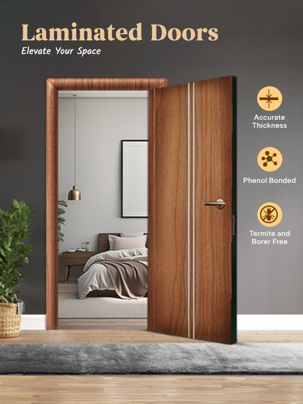 Upgrade your stylish spaces with Laminated Doors